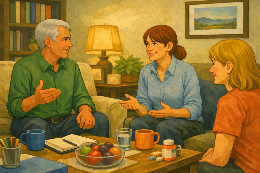 Post-discharge discussion